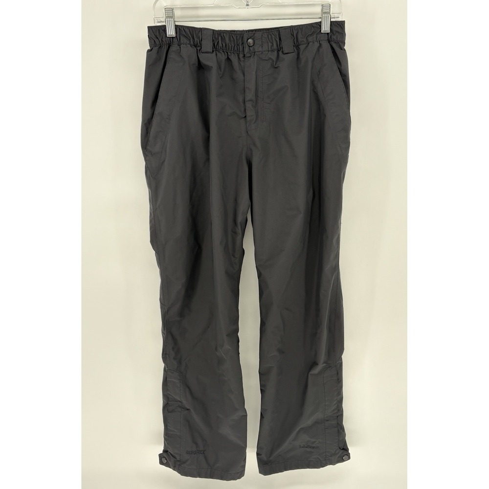 L.L.Bean Gore Tex Rain Pants Men S Black Waterproof Shell Zip Ankle Hiking Tech